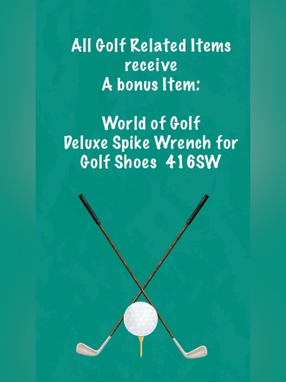 Deluxe Spike Wrench for Golf Shoes JEF World of Golf 416SW